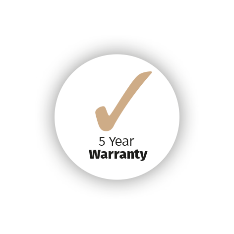 5 Year Warranty 5 Year Warranty