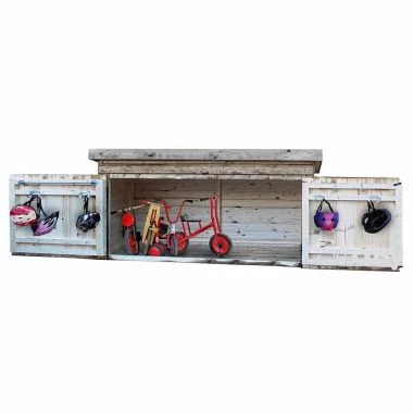 Wooden Outdoor Storage Bike Shed - (W)195cm