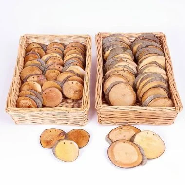 Large Wooden Discs - Set of 30