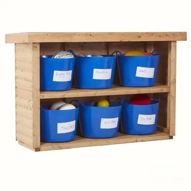 Ephgrave’s Outdoor Large Tub Storage Shelving Unit - 6 Tub Store