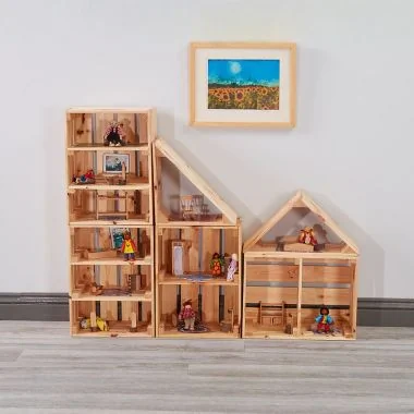 Block Of Flats Dolls House - 6 Piece Set